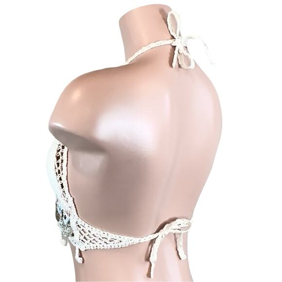 Crochet Halter Top with Coin Details - Picture 4 of 11